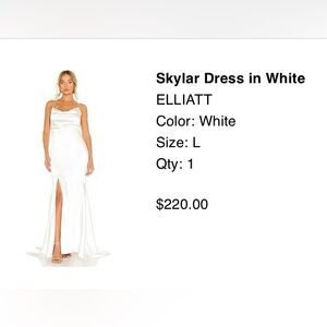 ELLIATT Skylar Dress in White